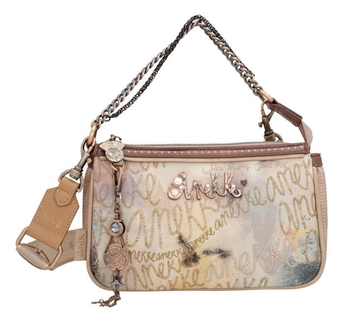 Sac Bandoulière Anekke Multicolore - Dimensions 23x16x8 Cm - Bandoulière Réglable 85-138 Cm - Polyuréthane