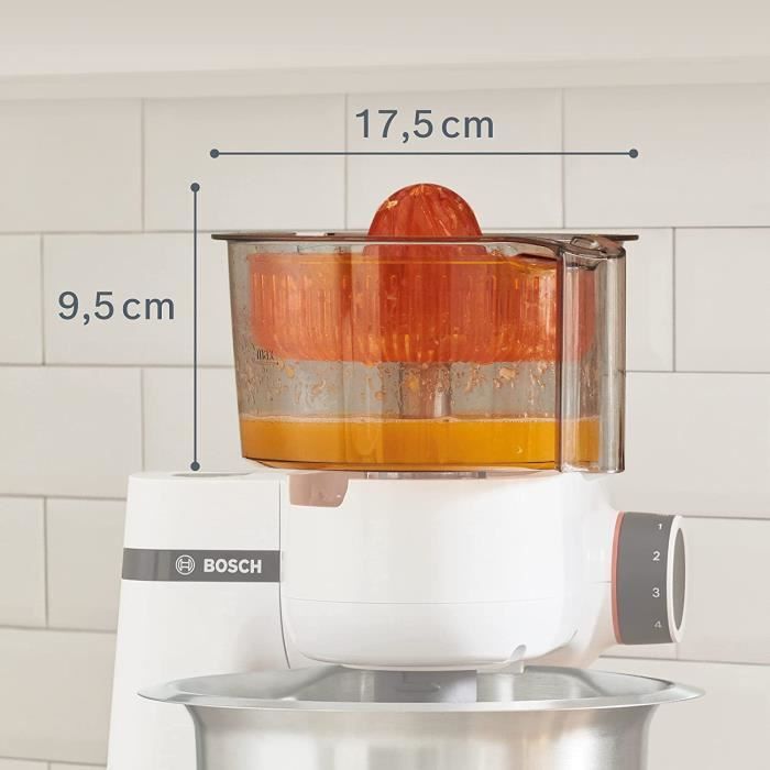 Bosch MUZ5ZP1 Presse-agrumes transparent avec cône orange Compatible ...