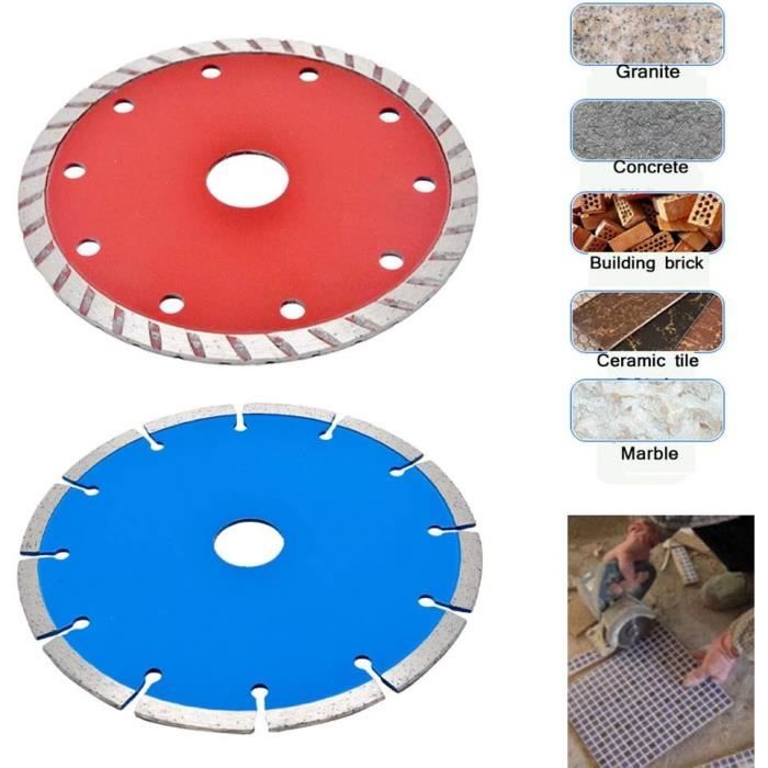 Disque Diamant 115 Mm Turbo Flexible - Pour Tronçonner Pierre, Grès, Céramique