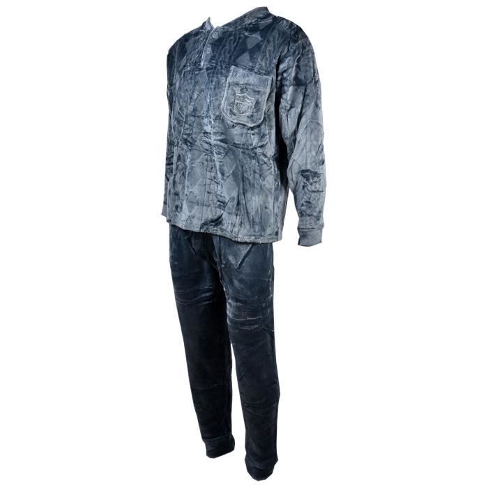 Veste pyjama homme discount polaire