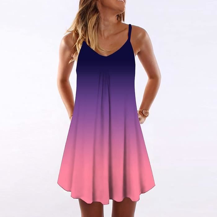 Robe femme fluide chic ete Rouge carmin Wave Mini Rouge carmin Cdiscount Pret a Porter