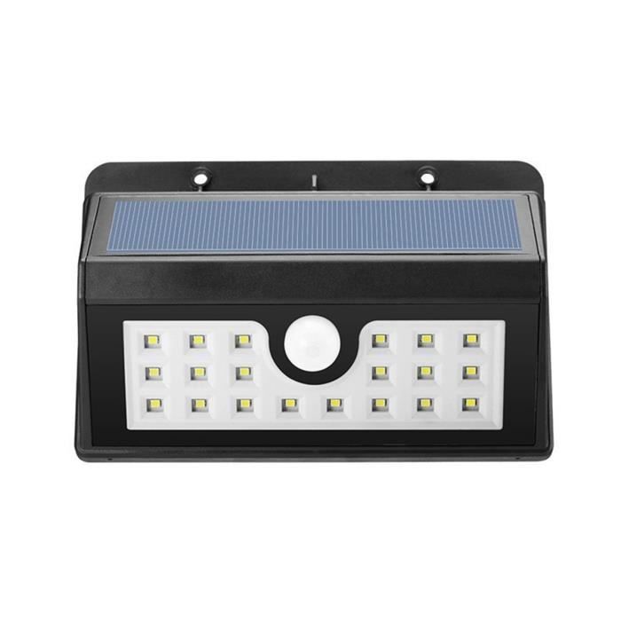 Projecteur Solaire Extérieur Avec Détecteur De Mouvement - 32 LED, 20W, IPX45, 3 Modes - Pour Jardin, Garage, Allée