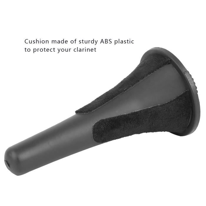 Support De Clarinette Pliable Et Portable - En ABS Et Alliage D'aluminium, Noir - Base à 5 Pieds Stable, Se Range Dans Le Pavillon De L'instrument