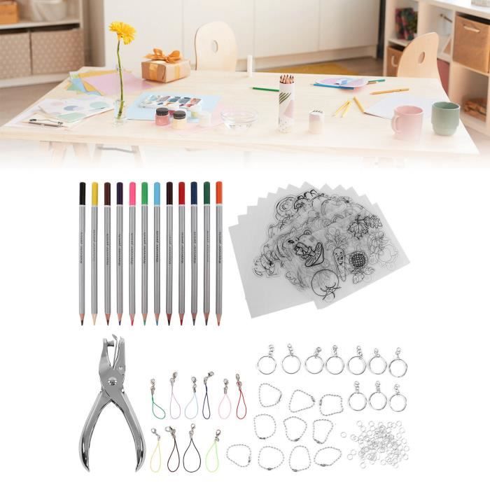 Kit De Loisirs Créatifs Licorne – 63 Pièces – Feuilles Rétractables – 24 Modèles – 12 Feutres Double Pointe – Bijoux Et Porte-clés – Dès 6 Ans