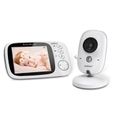 Bébé Moniteur 3.2 " LCD Couleur Babyphone Vidéo Ecoute Bébé Video Camera Surveillance 2.4 GHz Bidirectionnelle Vidéo Babyview S0D2B2-2