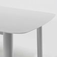 Ensemble table et chaises de jardin en aluminium et pierre - OVIALA - Piedra - 8 personnes - Blanc-2