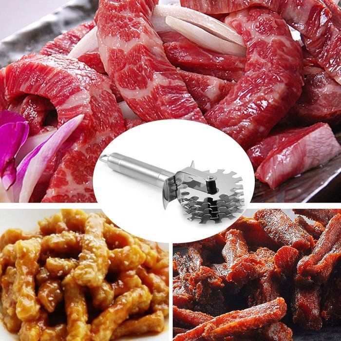 Attendrisseur Viande 21 Aiguilles Noir - Outil Cuisine Bœuf Porc Volaille Pour Viande Plus Tendre