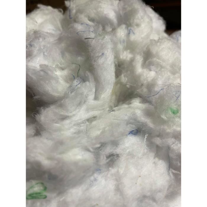 Ouate De Rembourrage Microfibre - 12 Kg, Blanc - Pour Coussins, Peluches, Housses De Bouillotte - Lavable à 40°C - 8