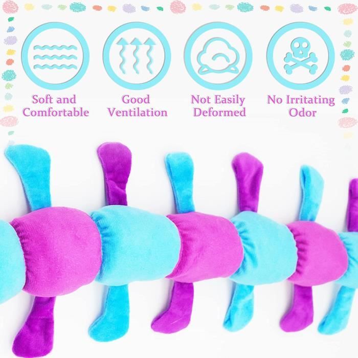 Peluche GENERIQUE Poppy Playtime Peluche Pj Pug-a-pillar FONGWAN Jouet  effrayant et amusant Cadeau pour enfants et fans - Bleu