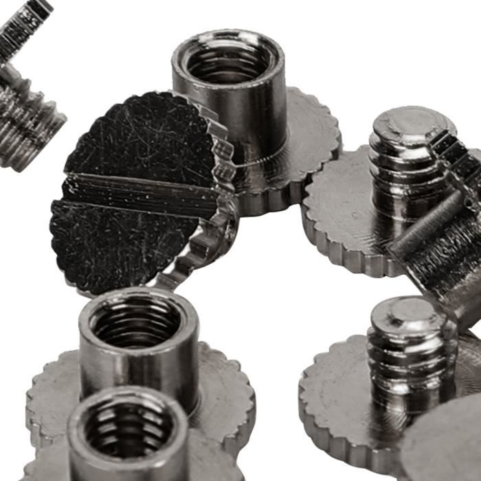 Fdit Rivets de livre 30 Set Book Rivets Knurling Plat Laiton Cuir ...