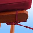 6x Coussin De Chaise - Chaise à Dossier Haut Rouge-3