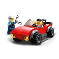 LEGO® City 60392 La Course-Poursuite de la Moto de Police, Jouet Voiture de Course et 2 Policiers-3