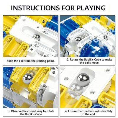 CUBE Large Labyrinth 3D Puzzles Maze Cube,Jouet De Labyrinthe De Cube,2 En 1 Labyrinthe à Billes Cube Jouet,Jeux Puzzle Labyrinthe - Jeux - Jouets