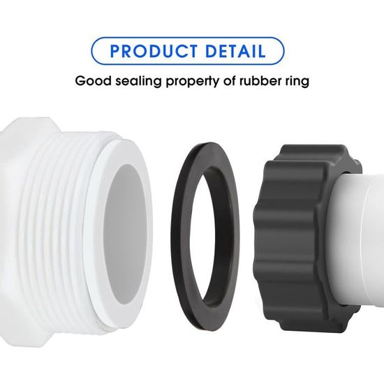 Adaptateur de tuyau, adaptateur de tuyau de piscine pour le raccordement du débit d'eau, adapté