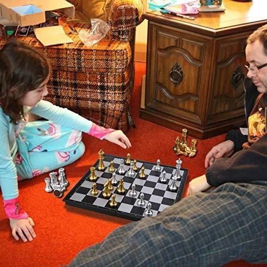 Jeu de Société Magnétique échecs Jeux pour Adulte Enfant tableau pliable  éducatif jeu de plateau jouet Interactif Cadeau 25x25x2cm - Cdiscount Jeux  - Jouets