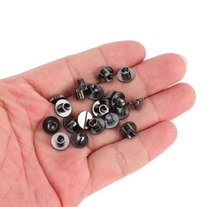 Fdit Rivets de livre 30 Set Book Rivets Knurling Plat Laiton Cuir ...