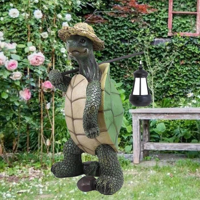 VGEBY statue de tortue de jardin en résine Statues de Tortue de Jardin  Décoration Sculpture Vivante Tortue jardin artificiel - Cdiscount Maison