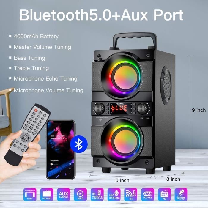 Haut-parleur Bluetooth haute puissance extérieure Smalody Sl-10