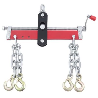Équilibreur De Moteur 900 Kg - Positionneur Grue Atelier Avec 4 Chaînes Et Crochets - 45 X 26,5 X 28,5 Cm