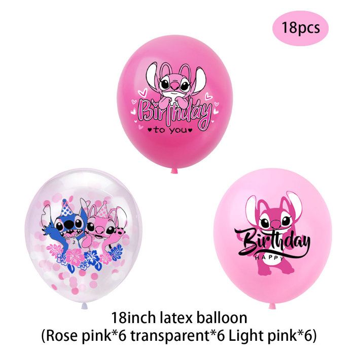 Déco Anniversaire Rose Kawaii – Bannière Joyeux Anniversaire Pré-enfilée – Décor Fille – Fête Cartoon
