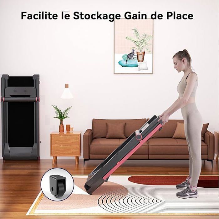 YPOO Tapis De Course Pliable Tapis De Marche Inclinable De 6