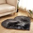 40cm Shaggy Tapis En Imitation Peau De Mouton Laine En Forme De Coeur Tapis En Fausse Fourrure Decoration De Coussin Siege Pour Chambre A Coucher Salon Rose 30 Cuisine Maison Ameublement Et