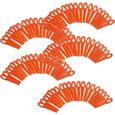 Lot de 100 lames de rechange Longueur 83mm en Plastique Souple Orange pour Coupe Bordure Florabest FRTA IAN LIDL-0