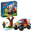 LEGO® City 60393 Sauvetage en Tout-Terrain des Pompiers, Camion Jouet, Minifigurine Pompier-0