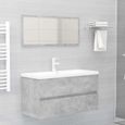 636•NEUF•Ensemble de meubles de salle de bain Salle de Bain Complete"Elégant"Armoire d'évier+ étagère|Ensemble de meubles de salle d-0