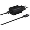 SAMSUNG Chargeur secteur Ultra Rapide 25W Noir + câble c/c-0