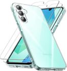 Coque Pour Samsung Galaxy A16 5G + 2x [Verre de Protection] Souple Silicone Léger Transparent Antichoc - New&Teck