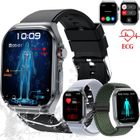 WENZYLIQUOX ECG Montre Connectée Homme Femme,2.04" AMOLED,HRV/BMI/Détection des émotions Appel d'urgence SOS