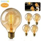 BRAND Ampoule Globe Vintage Edison E27 - Zoomdo - Blanc Chaud 40W - Lot de 4