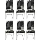 Housse de Chaise - HAUTSTORE - Extensible - 6 Pièces - Lavable - Gris - Contemporain