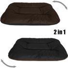 BedDog lit pour chien REX, 2en1, coussin, panier pour chien [XL env. 100x80cm, MOCCA (noir/brun)]