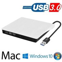 Graveur DVD CD Externe USB 3.0 Ultra Slim Portable - Lecteur DVD ROM CD USB CD Player RW Writer/Rewrite