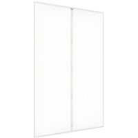 Moustiquaire - Rideau magnétique pour portes - Blanc - 110 x 220 cm - Ajustable - Fixation magnétique