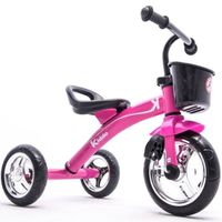 Tricycle Rose 3 Roues Kiddo - Enfant 2-5 ans - Certifié EN-71 - Motricité - Rose