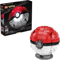 Mega Construx Pokemon Poké Ball Géante à construire, jeu de briques de construction, 303 pièces, pour enfant dès 10 ans