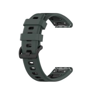 BRACELET DE MONTRE 22MM bande de montre de rechange en silicone Vert 