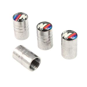 BMW M Sport Tech Tyre Chrome Roue Valve Bouchons anti-poussi/ères Motorsport x 4