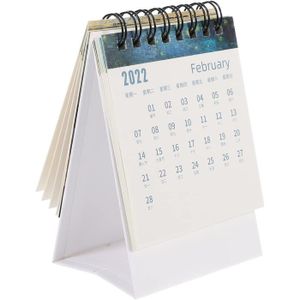 Mini calendrier de bureau 2024, petit calendrier mensuel de bureau de  janvier 2024 à décembre 2024, calendrier 2024 portable à rabat pour la  maison
