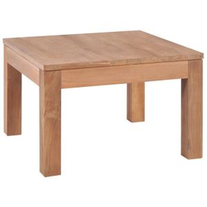 TABLE BASSE Table basse - XIE - Bois de teck massif - Finition laquée - Style campagne