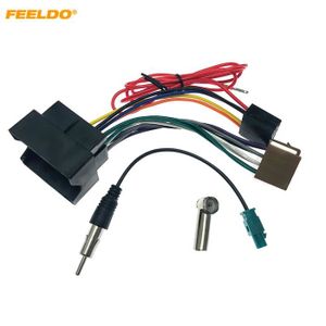 ANTENNE AUTO-MOTO Câble,câble de câblage Audio stéréo ISO, adaptateu