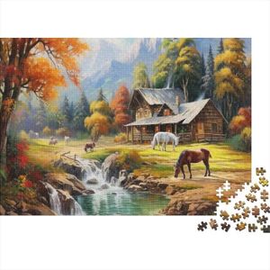 PUZZLE Sérénité Alpine Puzzles 500 Pieces Puzzle En Bois 