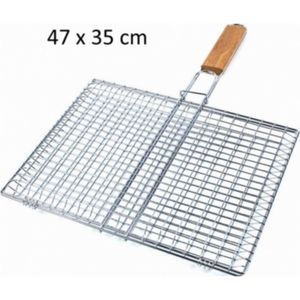 GRILL GRANDE GRILLE A BARBECUE RECTANGULAIRE 47 X 35 CM 