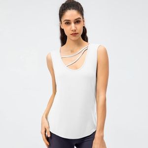 Débardeur Court Femme Sans Manches | Dos Ouvert Style Sportif | Pour Sport, Fitness, Yoga, Tenue Décontractée