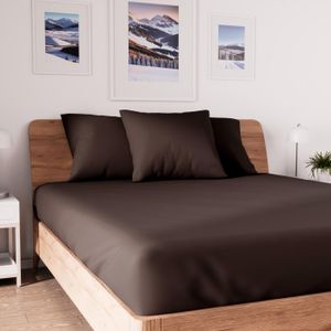 Drap Housse 160x200 Cm Motif Forêt - Polyester Doux, Poches Profondes 25 Cm | Lavable, élastique 360°, Anti-glisse