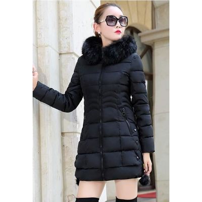 Manteau parka femme outlet capuche fourrure pas cher