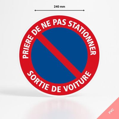 AUA SIGNALETIQUE - Panneau interdiction de stationner sauf clientèle